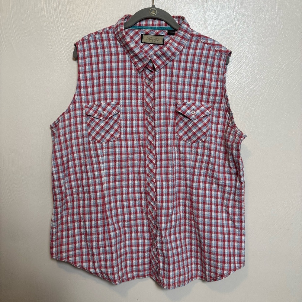 Legacy Falls for Her Women's Shirt Sleeveless Plaid Size‎ XXL